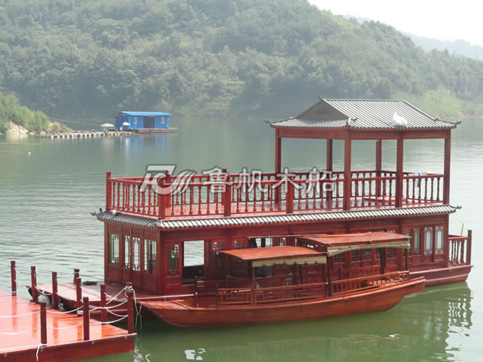 雙層水庫景區畫舫船